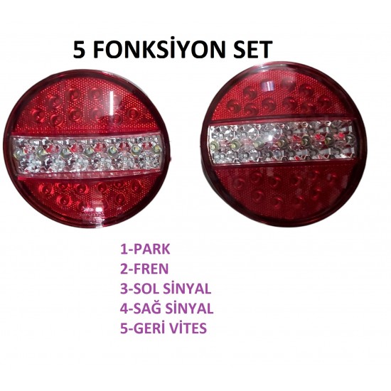 ELEKTRİK AYDINLATMA SETİ 7,5M LED RÖMORK STOP LAMBASI SETİ ELEKTRİK SETİ KARAVAN RÖMORK TINY HOUSE  7 Pin