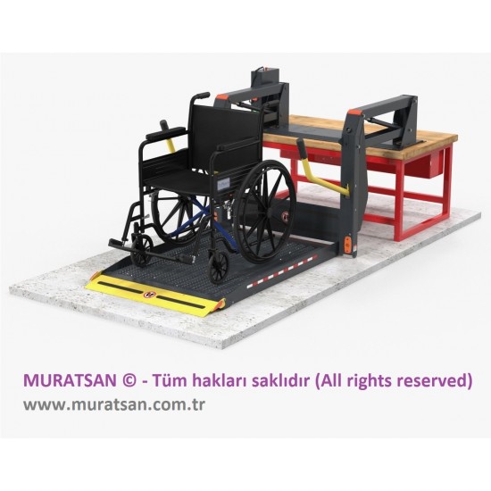 Engelli Rampası Lifti Kaset Tipi Engelli Lifti - Otobüs Minibüs Araç Hidrolik Engelli Lifti