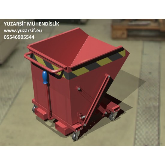 FORKLIFT DEVIRME TERTIBATLI KONTEYNER  HURDA ÇOP KOVASI CNC TALAŞ ARABASI