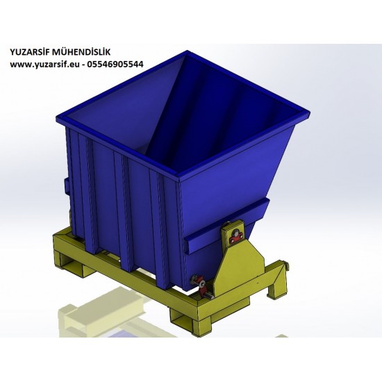 FORKLIFT DEVIRME TERTIBATLI KONTEYNER  HURDA ÇOP KOVASI CNC TALAŞ ARABASI