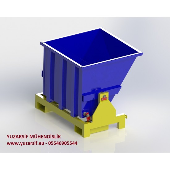 FORKLIFT DEVIRME TERTIBATLI KONTEYNER  HURDA ÇOP KOVASI CNC TALAŞ ARABASI