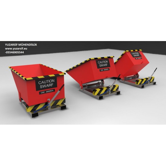 FORKLIFT DEVIRME TERTIBATLI KONTEYNER  HURDA ÇOP KOVASI CNC TALAŞ ARABASI