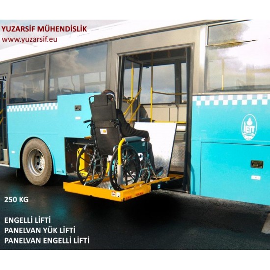 Engelli Rampası Lifti Kaset Tipi Engelli Lifti - Otobüs Minibüs Araç Hidrolik Engelli Lifti